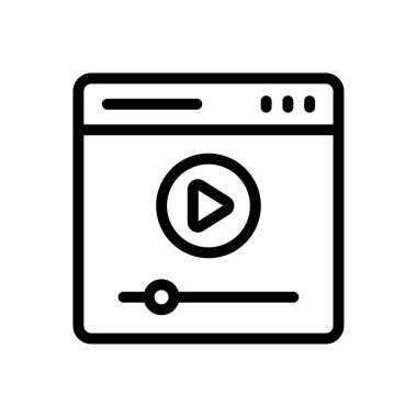 oyuncu vektörü ince çizgi simgesi