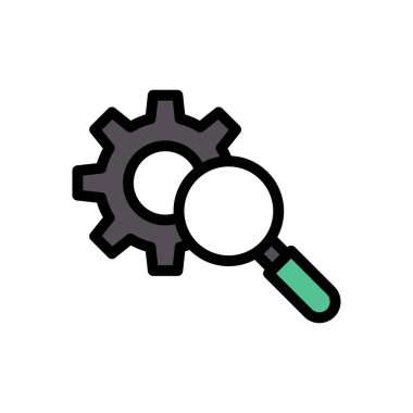 vektör glifini düz simge olarak ayarla