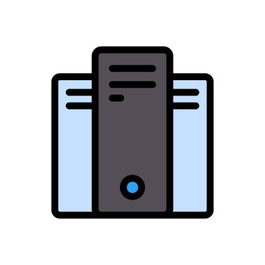 PC vektör düz simge