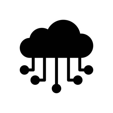 hesaplama vektörü glyph düz simgesi