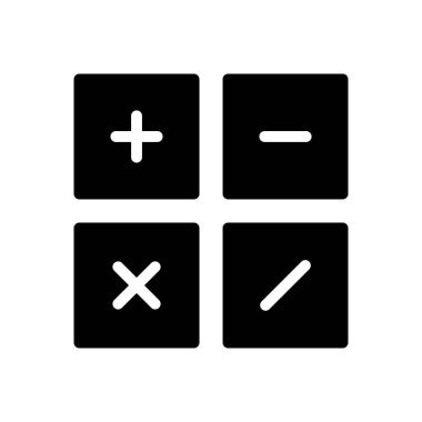 muhasebe vektörü glyph düz simgesi