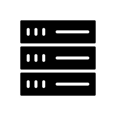 veritabanı vektör düz simgesi