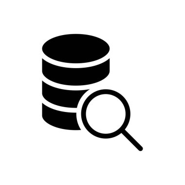 veritabanı vektör düz simgesi