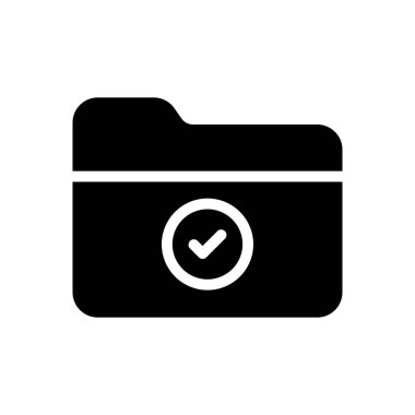 işaretlenmiş vektör glyph düz simgesi