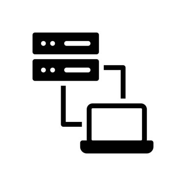 veri aktarım vektörü düz simge