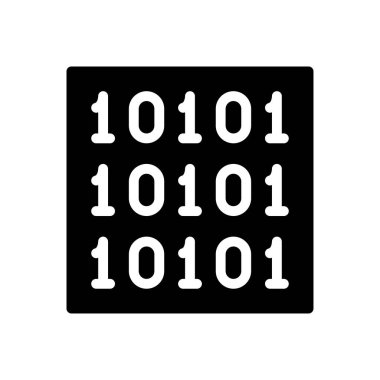 Kodlama vektörü simgesi düz simgesi