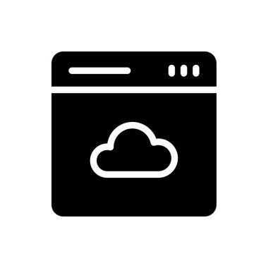 Web sayfası vektör simgesi düz simgesi