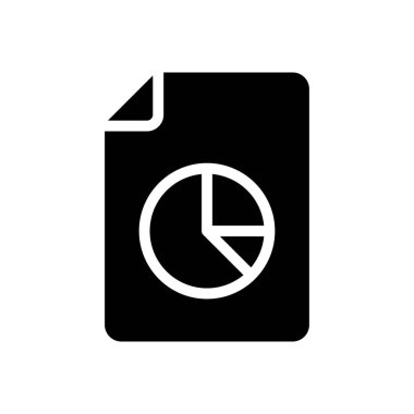 dosya vektörü glyph düz simgesi