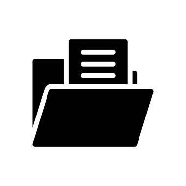 dizin vektörü glyph düz simgesi