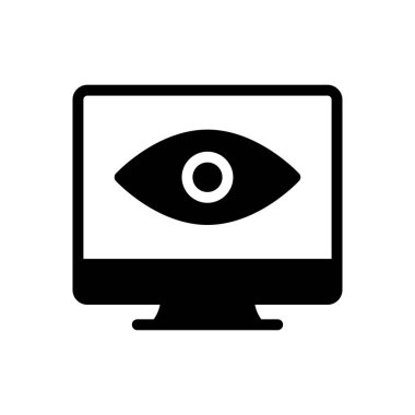 Görülen vektör düz simgesi