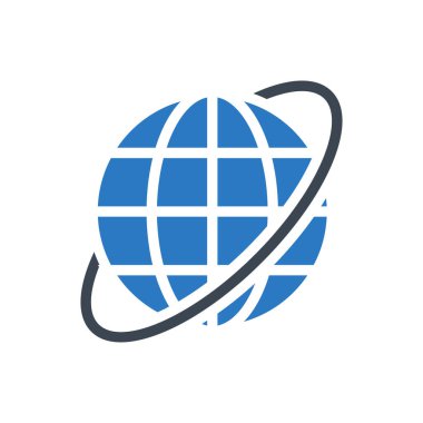 İnternet vektör renk simgesi