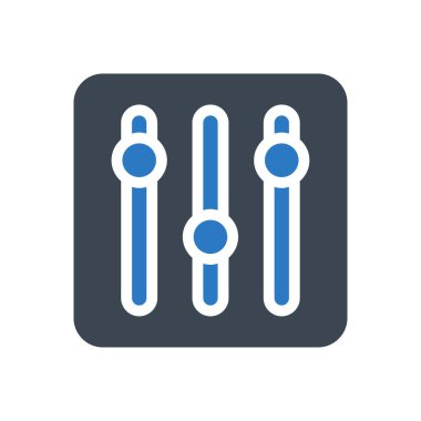 Karıştırıcı vektör renk simgesi