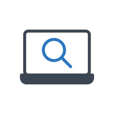 arama vektörü renk simgesi