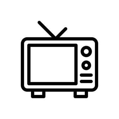 anten vektörü düz renk simgesi