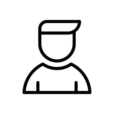 aktör vektörü düz renk simgesi