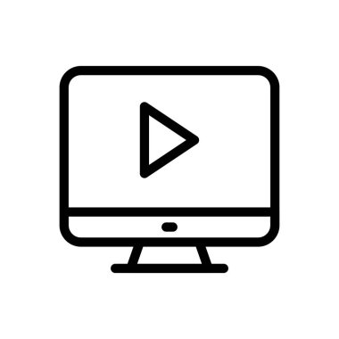 vektör düz renk simgesini çal