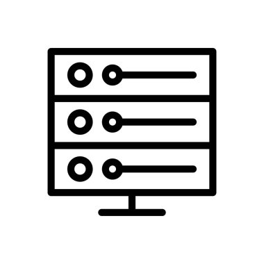 depolama vektörü düz renk simgesi