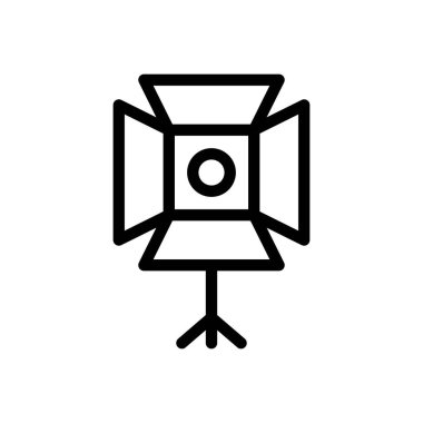 film vektörü düz renk simgesi