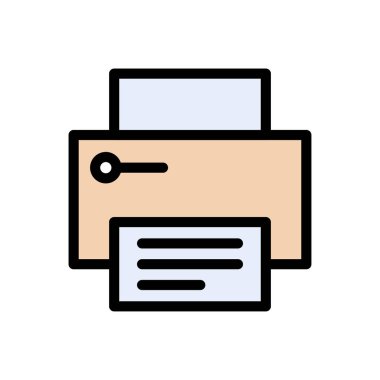 belge vektörü düz renk simgesi