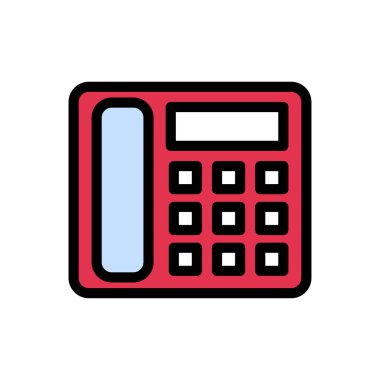 Sabit hat vektör düz renk simgesi