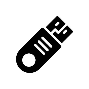 sürücü vektörü glyph düz simgesi