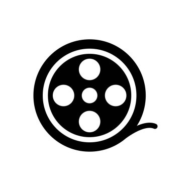 film vektörü düz simge