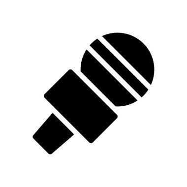 yayın vektörü glyph düz simgesi