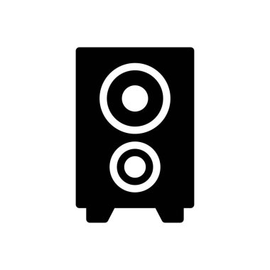 woofer vektör düz simge