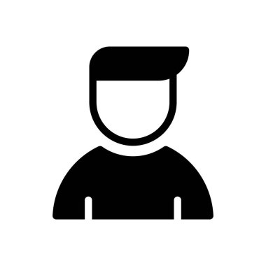 aktör vektör düz simgesi