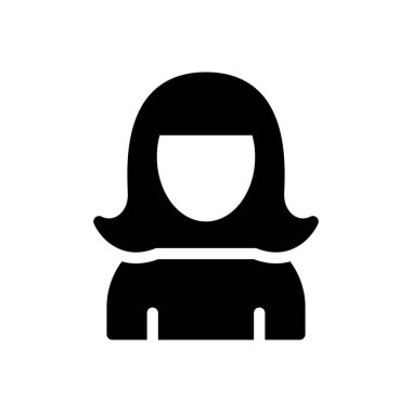 aktrisler vektör düz simge