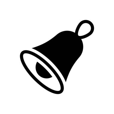 Çan vektörü düz simgesi