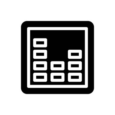 darbeler vektör düz simge