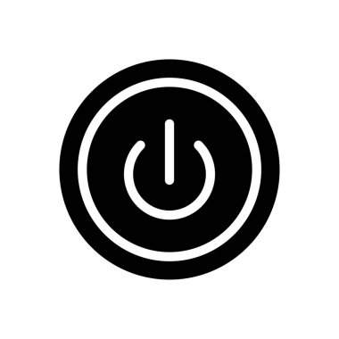 vektör glifinin düz simgesi