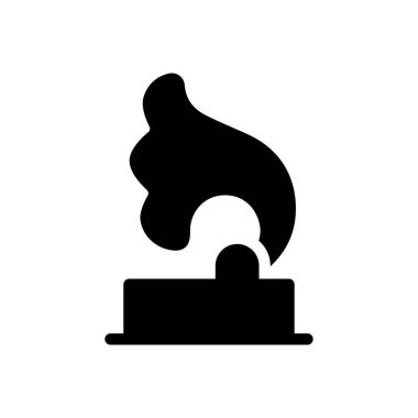 müzik vektörü düz simge