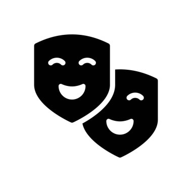 maske vektör düz simgesi