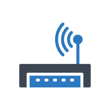 modem vektör renk simgesi