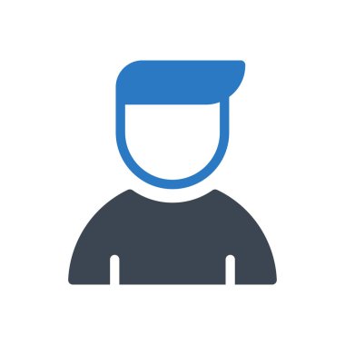 aktör vektör renk simgesi