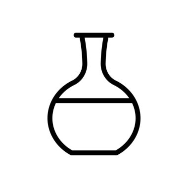 yağ vektörü ince çizgi simgesi