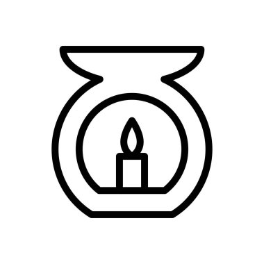 spa vektörü ince çizgi simgesi