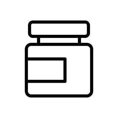 yağ vektörü ince çizgi simgesi