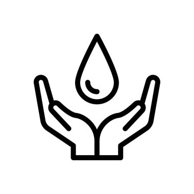 dikkat vektörü ince çizgi simgesi