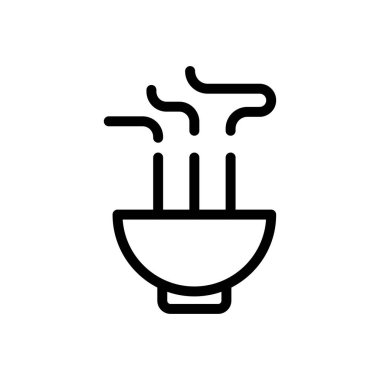 spa vektörü ince çizgi simgesi