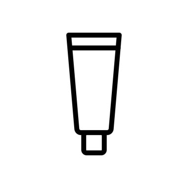 krema vektörü ince çizgi simgesi