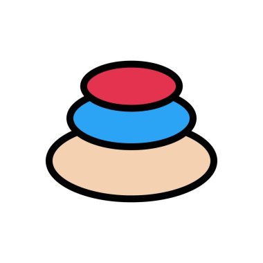 spa vektörü düz renk simgesi