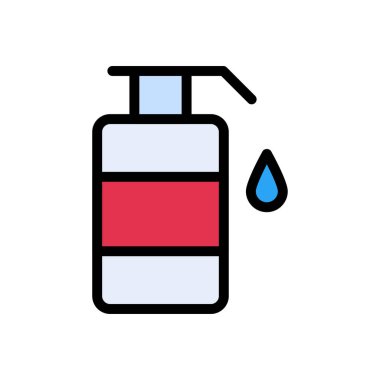 sabun vektörü düz renk simgesi