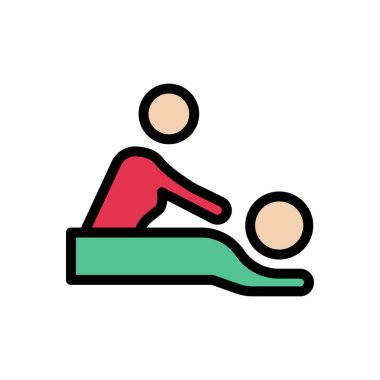 Aromaterapi vektörü düz renk simgesi