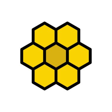 Arıcılık vektörü düz renk simgesi