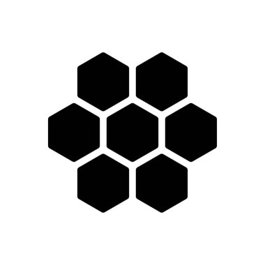 Arı vektörü glifinin düz simgesi