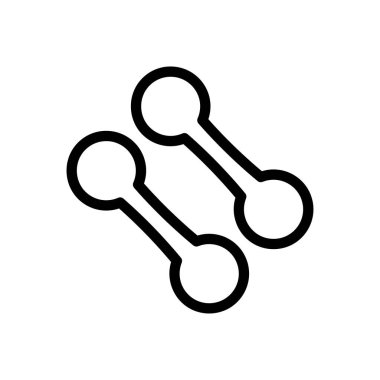 spor salonu vektörü ince çizgi simgesi