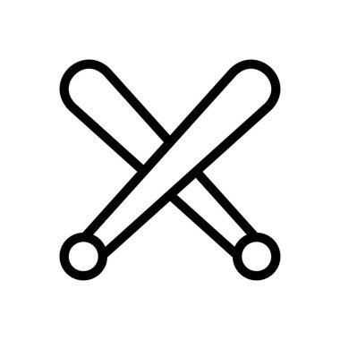 beyzbol vektörü ince çizgi simgesi